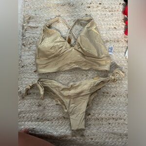 Luli Fama Gold Bikini